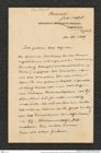 Nachlass Franz Steindachner, Brief von Hans Friedrich Gadow an Franz Steindachner (20.12.1909), Inv.Nr. 148.04, Seite 1